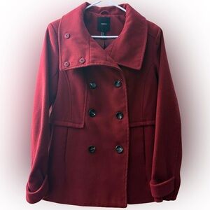 Red Peacoat - Forever 21